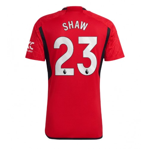 Manchester United Luke Shaw #23 Domaci Dres 2023-24 Kratak Rukav